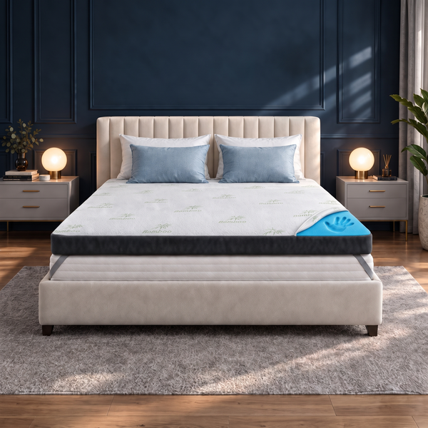 Premium Comfort Topper - Matras-Topper met Gel-Memory-Schuim