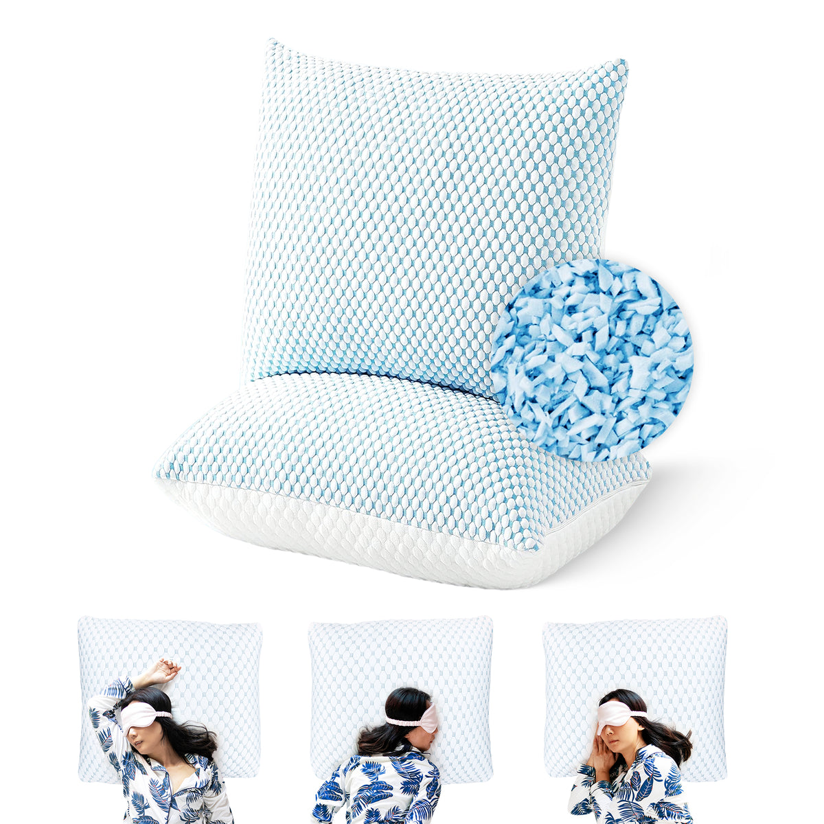 Wolkenkissen - Instelbare Memory Foam Kussen