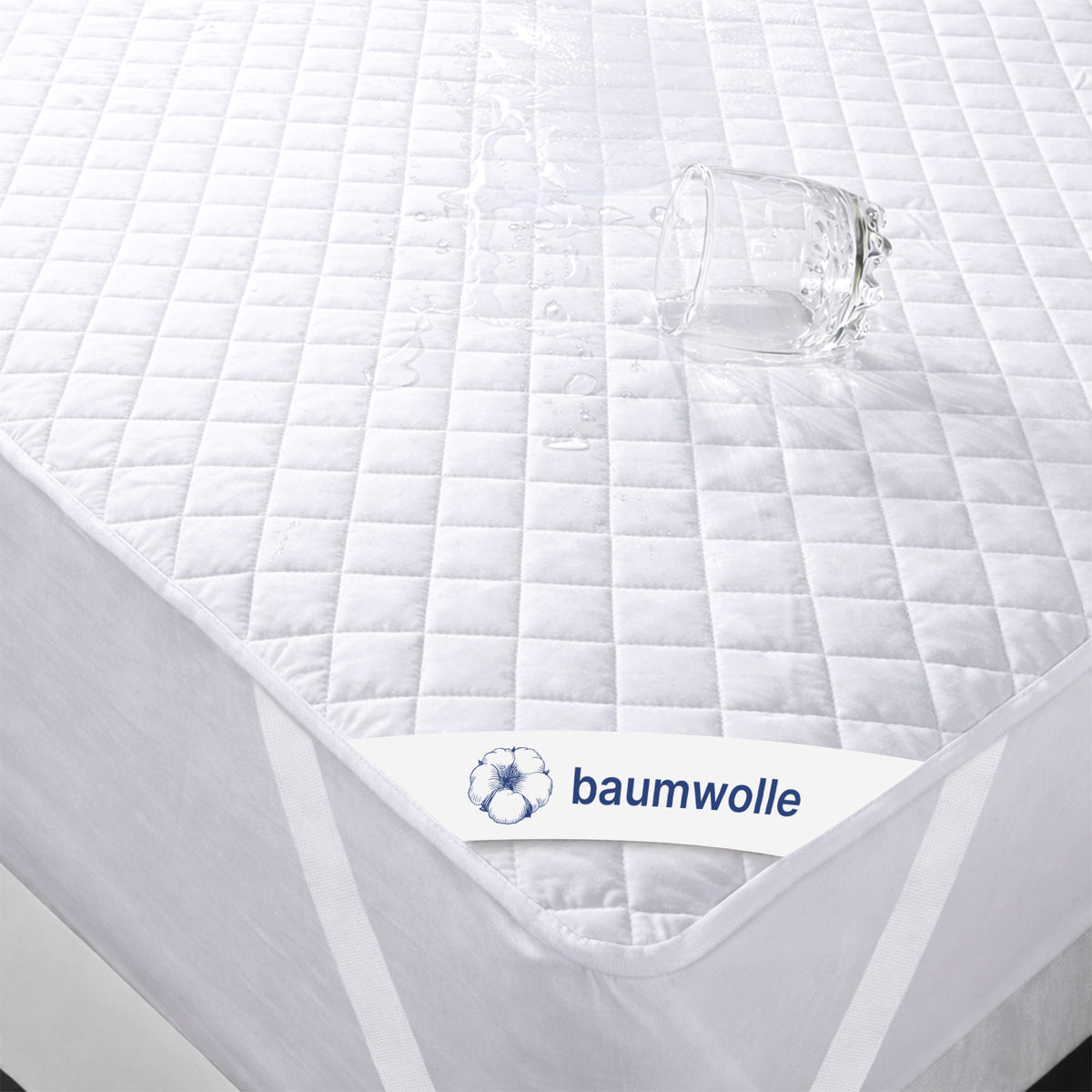 Wasserdichter Matratzenschoner aus Baumwolle