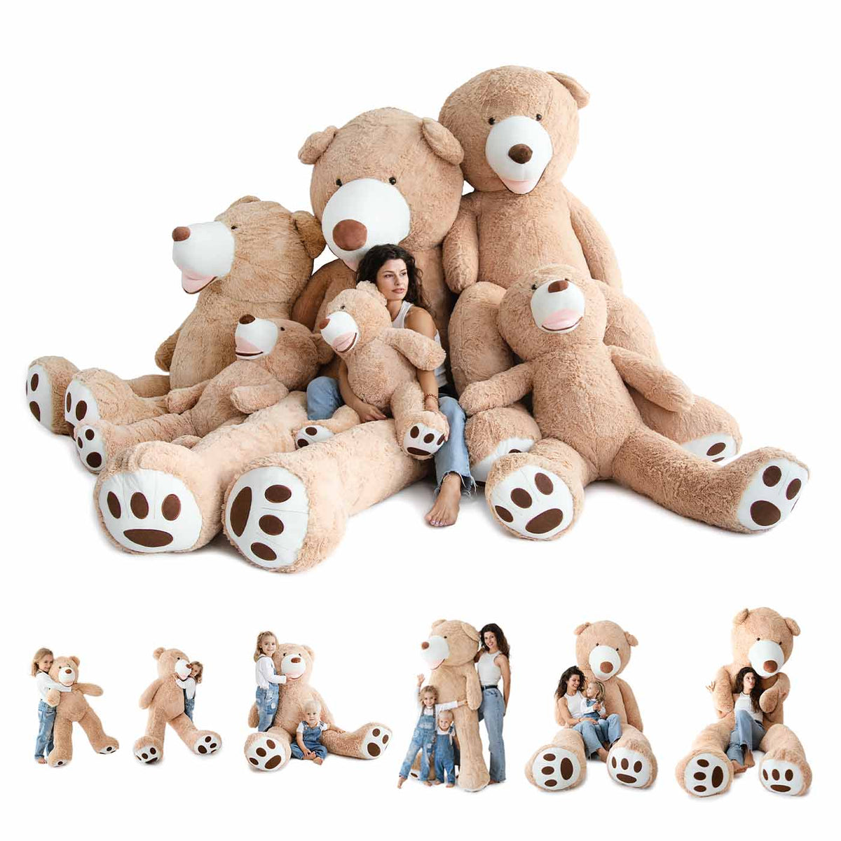 Gigantischer Plüschteddybär - Riesiger Kuschelweiches Stofftier - KomfortKissen.de