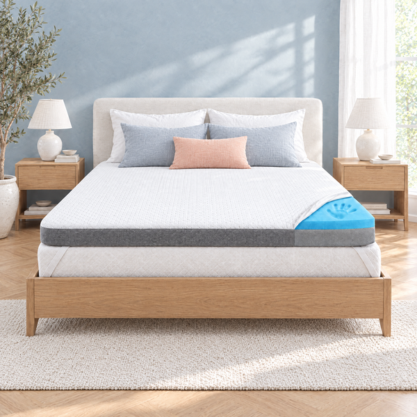 2-in-1 Comfort Topper - Duo Matras Topper met Gel-Memory-Schuim