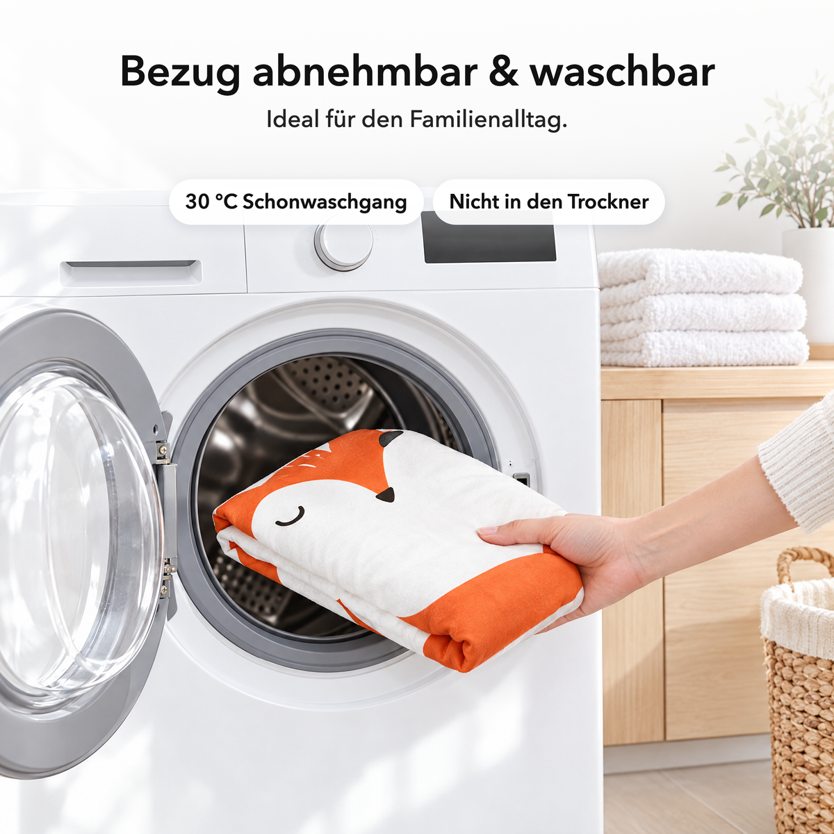 Fuchs – Bezug abnehmbar & waschbar