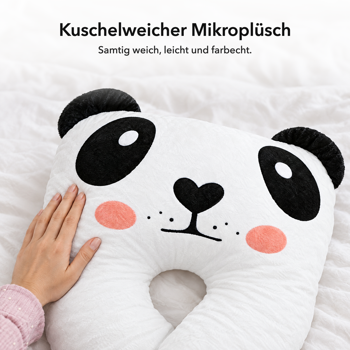 Panda – Kuschelweicher Mikroplüsch